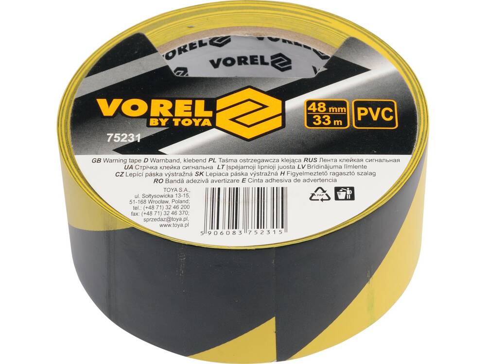 FIGYELMEZTETŐ SZALAG VOREL 75231 48MX33M 