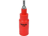 HATSZÖGŰ FEJ 4, YATO YT-21080 VDE, 3/8"-OS ADAPTERREL, 75MM 