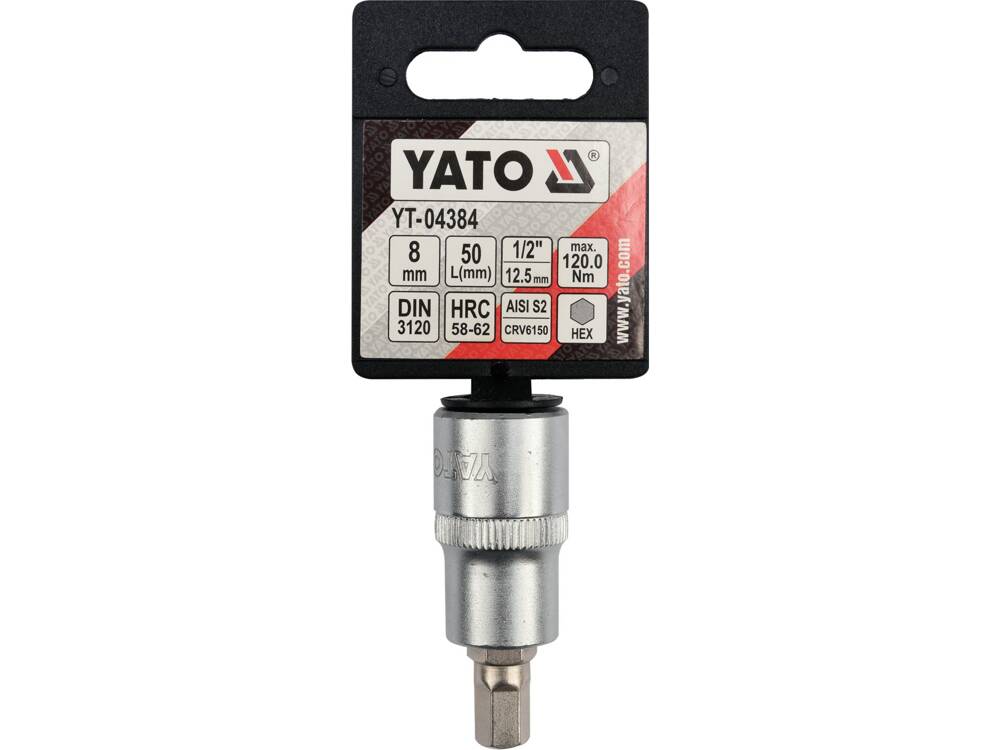 BIT HEXAGONAL 8 YATO YT-04384 , CU ADAPTOR 1/2, 55MM