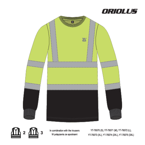 Bluza reflectorizanta oriolus YATO YT-79383, M - imagine 5