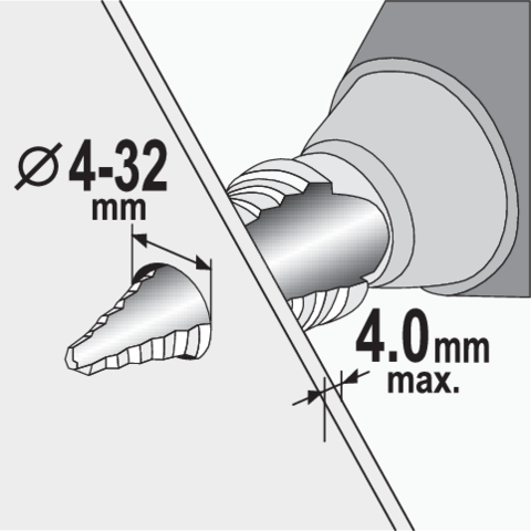 STHOR 22612 LÉPCSŐS FÚRÓ 4-32MM 