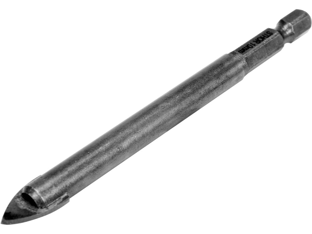 Üvegfúró STHOR 21705 hatszögletű tartóval, kerámia fúró, 10 mm 