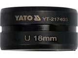 YATO YT-217403 CSEREFEJ YT-21735 U TÍPUSÚ 18MM-ES CSOMAGOLÁSÚ 
