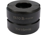 YATO YT-21744 TH TÍPUSÚ 16 MM-ES CSEREFEJ, YT-21735-HEZ, PEX-AL-PEX 