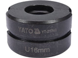 YATO YT-21740 U-típusú 16 mm-es forgatható fej, YT-21735-höz, PEX-AL-PEX 
