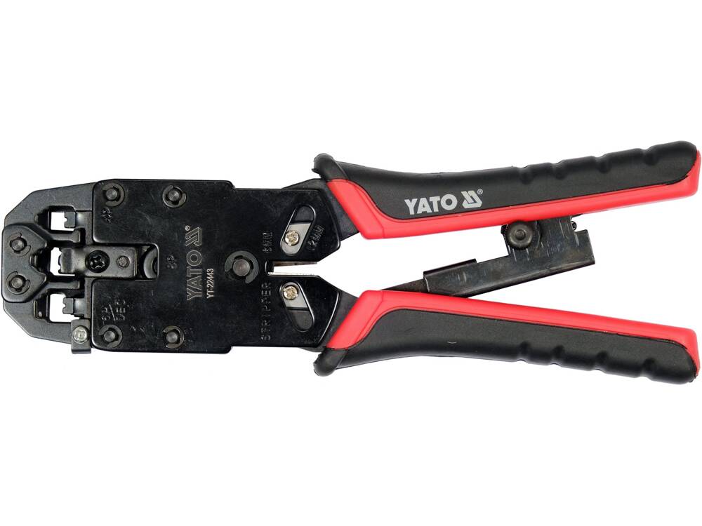 YATO YT-22443 Krimpelő fogó RJ45, RJ10, RJ11 csatlakozókhoz 