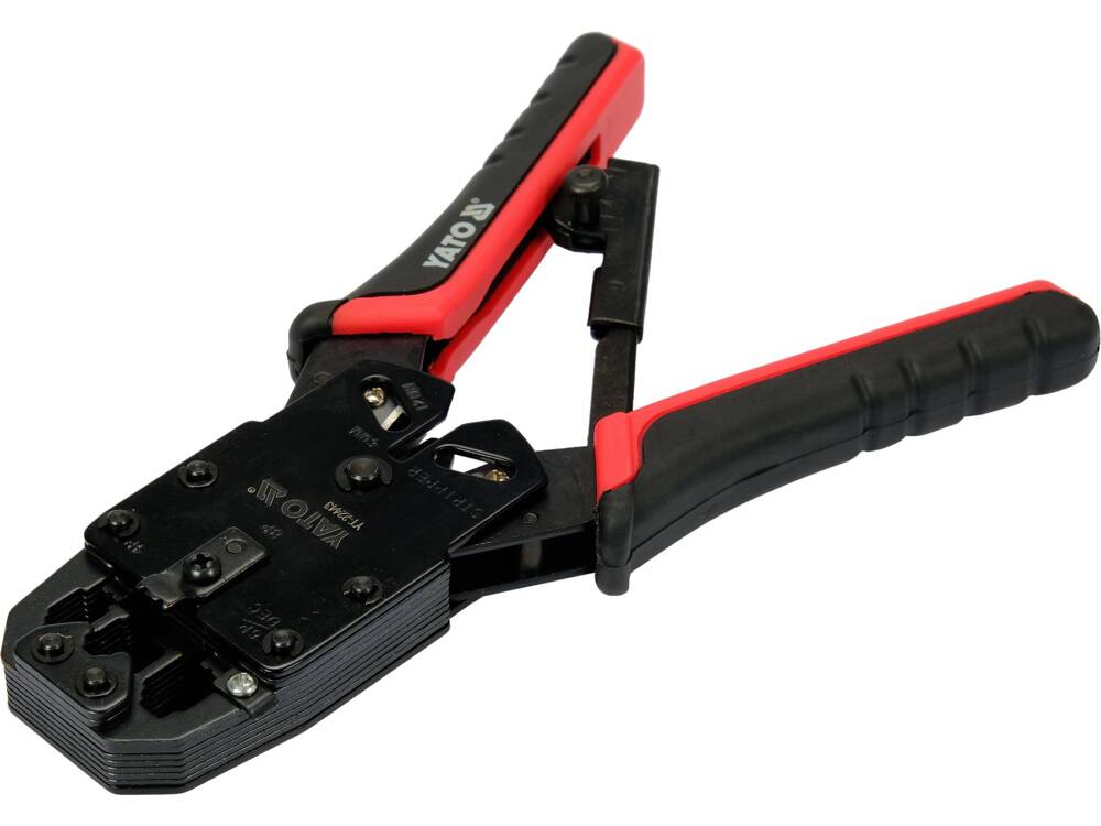 YATO YT-22443 Krimpelő fogó RJ45, RJ10, RJ11 csatlakozókhoz 