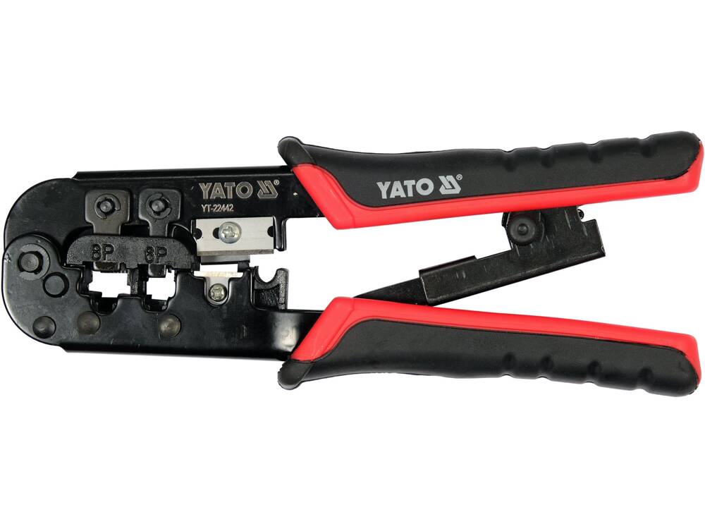 YATO YT-22442 Krimpelő fogó RJ45, RJ11 csatlakozókhoz 