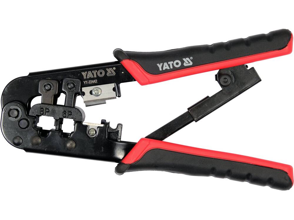 YATO YT-22442 Krimpelő fogó RJ45, RJ11 csatlakozókhoz 
