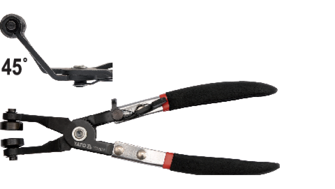 YATO YT-0651 TÖMLŐBIZTOSÍTÉK FOGÓ, HAJLÍTOTT HEGYŰ 215MM 