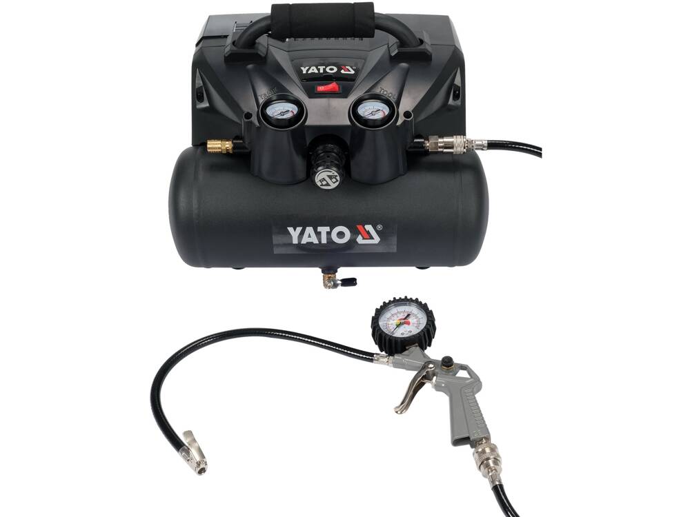 LÉGKOMPRESSZOR 6L YATO YT-23242 36V=18VX2, AKKUMULÁTOR NÉLKÜL 