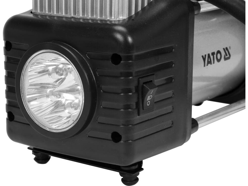 AUTÓKOMPRESSZOR YATO YT-73462 ZSEBLÁMPÁVAL, 250W, 60L/PERC 