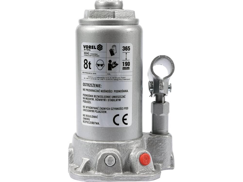HIDRAULIKUS EMELŐ 8T VOREL 80042 
