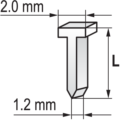 YATO YT-7032 TŰZŐGÉP SZÖGEK 10X2.0MM, 1000 DB 