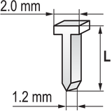 YATO YT-7032 TŰZŐGÉP SZÖGEK 10X2.0MM, 1000 DB 