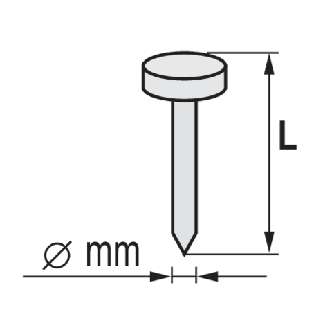 SZÖGEK VOREL 72000 BITUMENES ZSINDELYHEZ, 19X3,1MM 4200 DB 