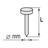 SZÖGEK VOREL 72000 BITUMENES ZSINDELYHEZ, 19X3,1MM 4200 DB 