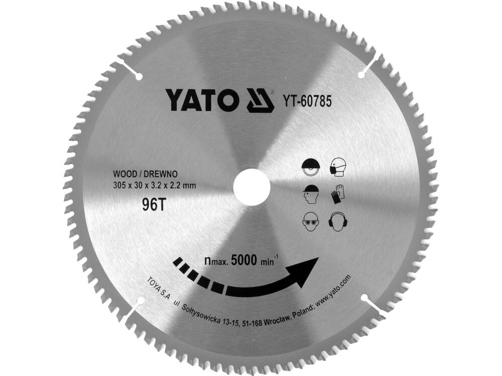 DISC CIRCULAR PENTRU YATO YT-60785 LEMN 305X96TX30MM