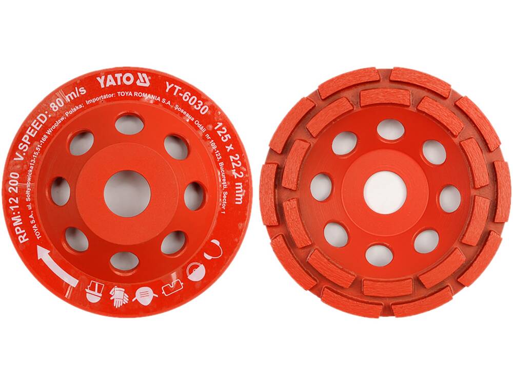 DISC CUPA DIAMANTATA YATO YT-6030 125X22MM(SLEFUIRE)