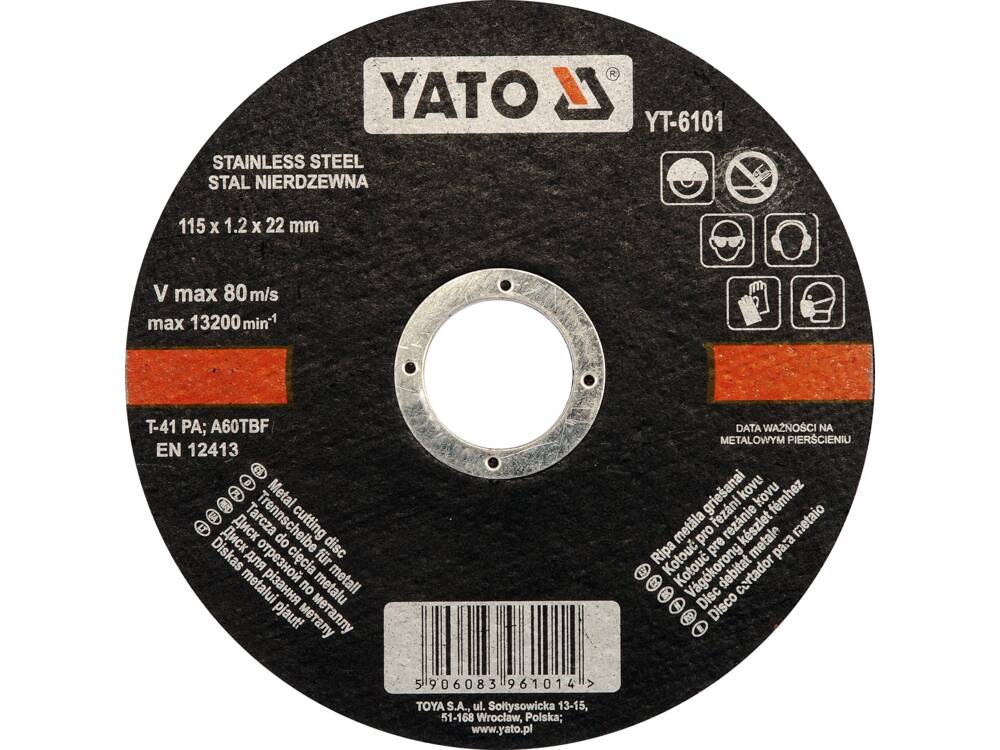 DISC DEBITAT METALE YATO YT-6101 115X1.2X22MM