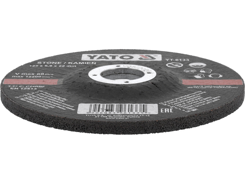 YATO KŐVÁGÓ TÁRCSA YT-6133 125X6.8X22MM 