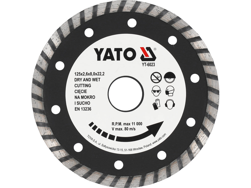 DISC DIAMANTAT TURBO YATO YT-6023 125MM
