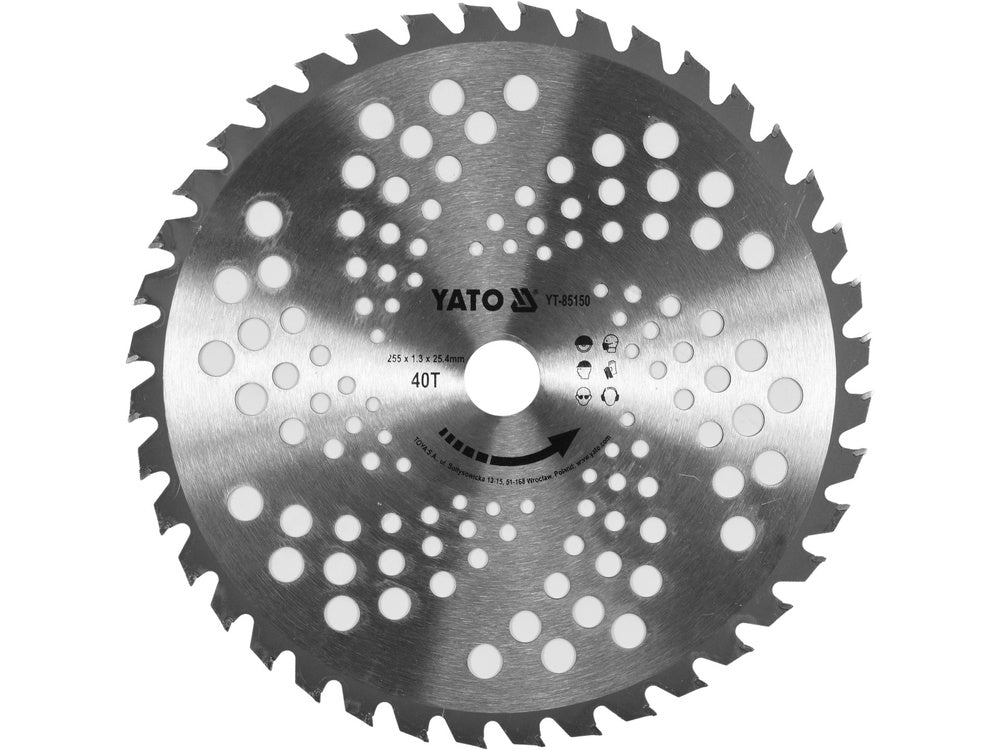DISC LAMA MOTOCOASA, YATO YT-85150 255MM, GAURA 25.4MM