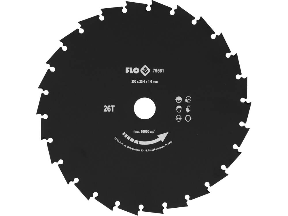 FLO 79561 FŰNYÍRÓ TÁRCSA 250MM/25,4MM 