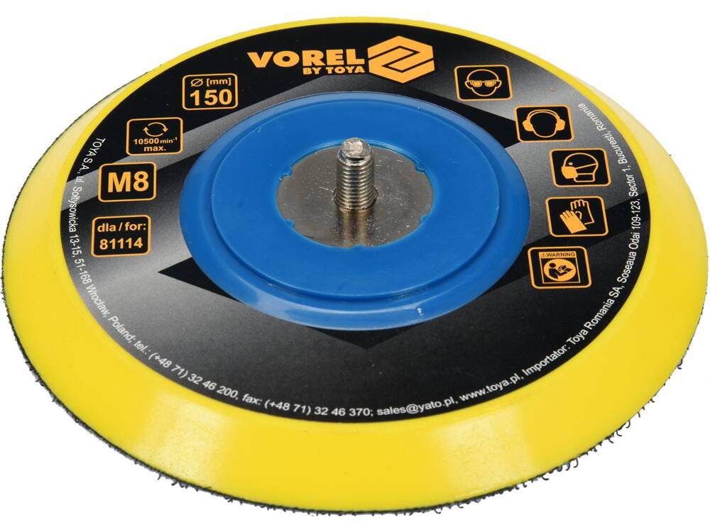 DISC PENTRU POLIZOARE VOREL 81115 PNEUMATICE 150MM