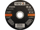 FÉM/ROZSDAMENTES ACÉL VÁGÓKORONG YATO YT-6103 125X1.2X22MM FÉM/ROZSDAMENTES ACÉL VÁGÓKORONG 125X1.2X22MM 