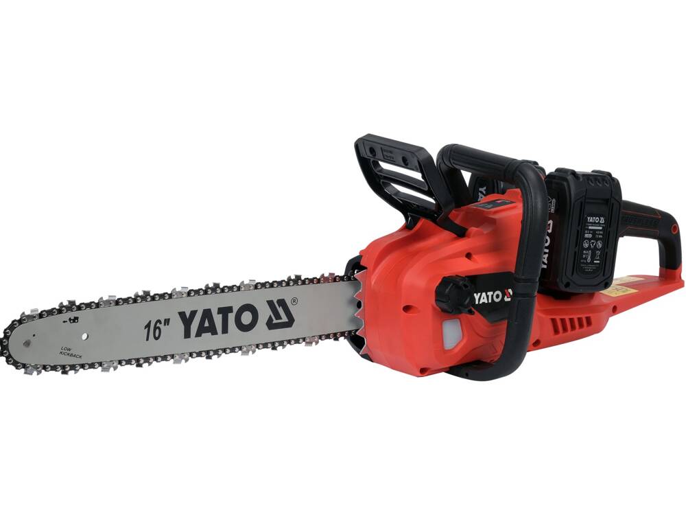 LÁNCFŰRÉSZ 16 2X18V, YATO YT-828131 2X4AH + DUPLA TÖLTŐ 