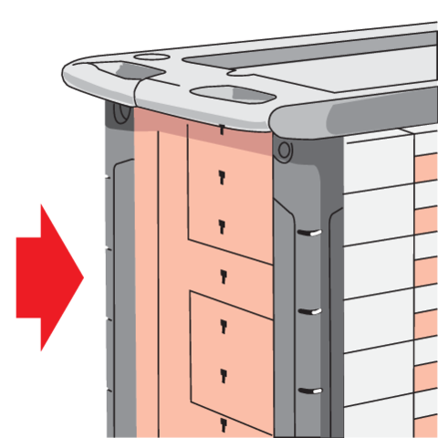 SZERSZÁMSZEKRÉNY, 6 FIÓKOS YATO YT-0902, 958X766X465CM 