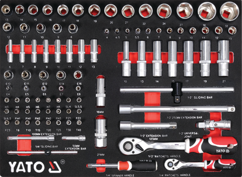 DULAP SCULE 7 YATO YT-55308 SERTARE, ECHIPAT CU 157 PIESE