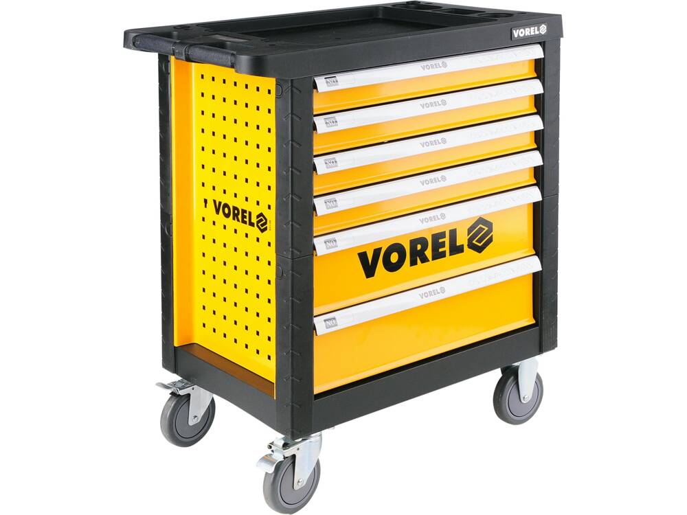 VOREL VOREL 58540 SZERSZÁMSZEKRÉNY FELSZERELVE, 177 DARABOS 