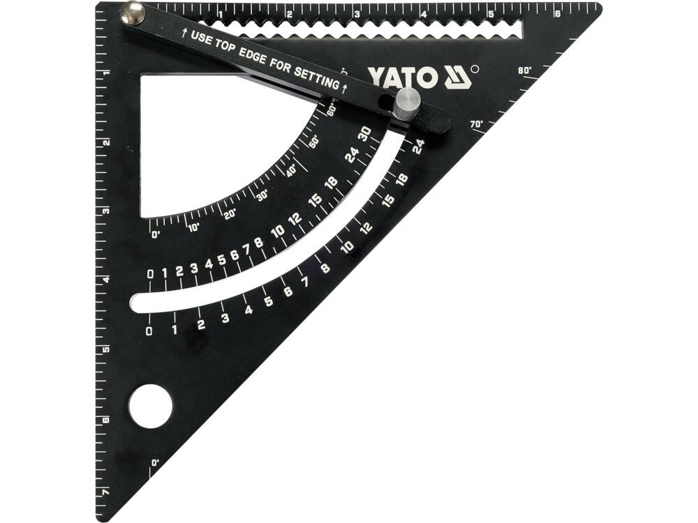 ÁLLÍTHATÓ DERÉKSZÖG YATO YT-70782 ALUMÍNIUMBÓL, 170 MM 