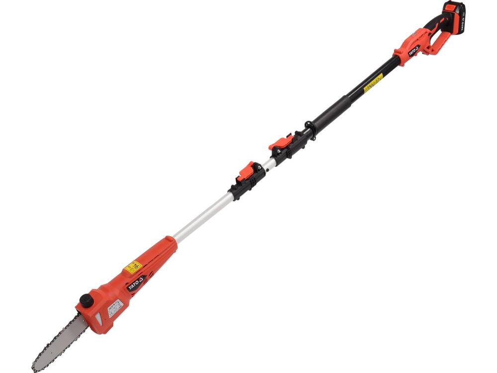 TELESZKÓPOS FŰRÉSZ 18V, YATO YT-82836 2.0AH AKKUMULÁTOR + TÖLTŐ 