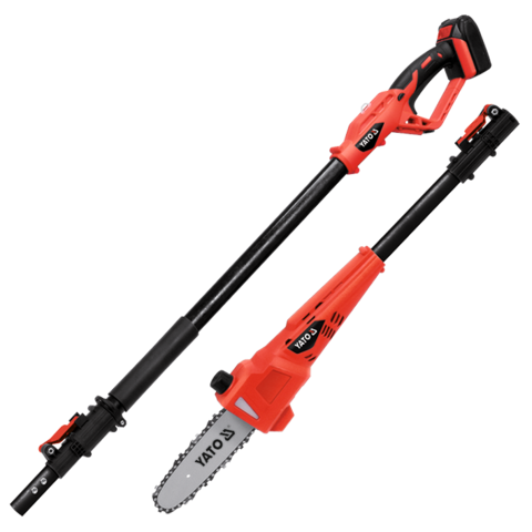 TELESZKÓPOS FŰRÉSZ 18V, YATO YT-82836 2.0AH AKKUMULÁTOR + TÖLTŐ 
