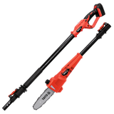 TELESZKÓPOS FŰRÉSZ 18V, YATO YT-82836 2.0AH AKKUMULÁTOR + TÖLTŐ 