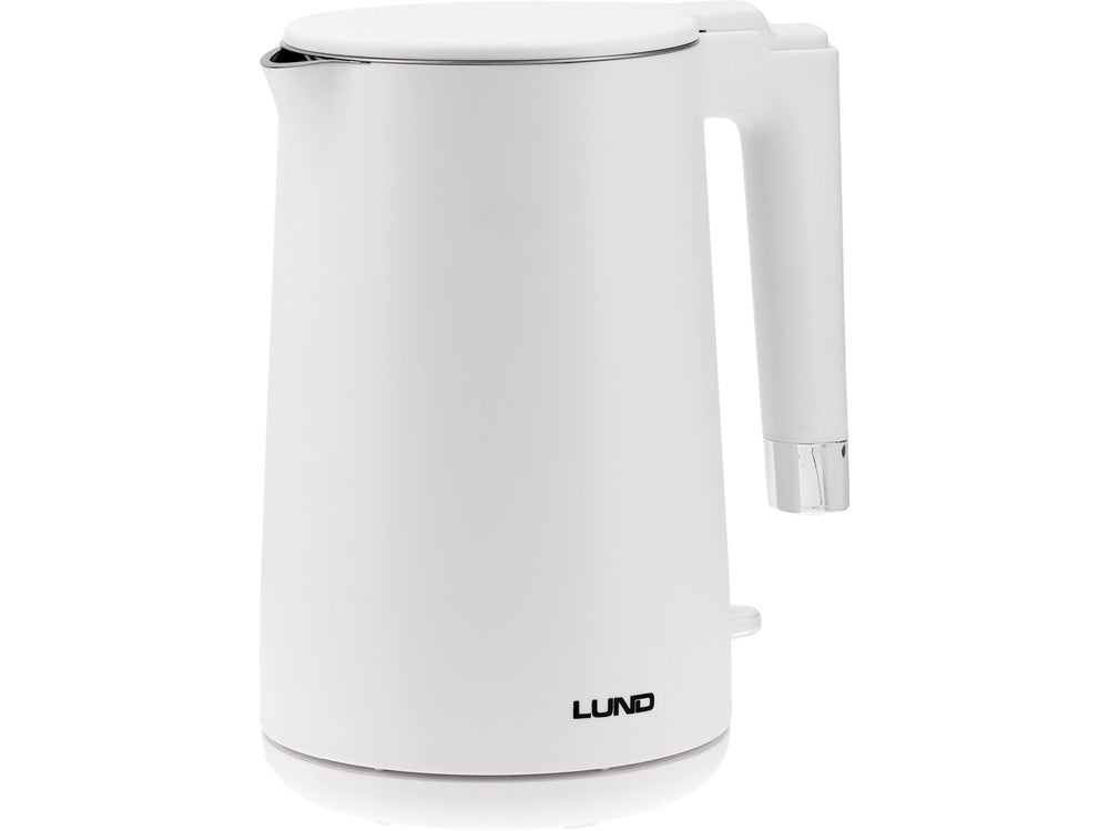 ELEKTROMOS VÍZFORRALÓ 1,5L LUND 68207 FEHÉR, HŰVÖS TAPINTÁSÚ 
