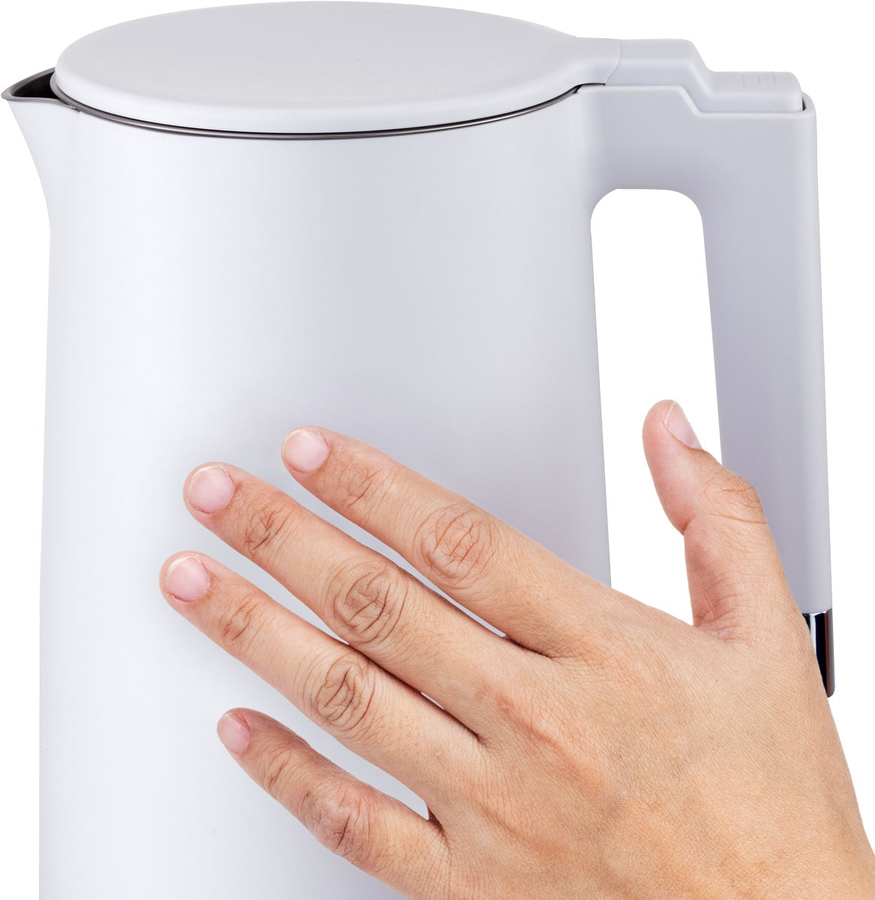 ELEKTROMOS VÍZFORRALÓ 1,5L LUND 68207 FEHÉR, HŰVÖS TAPINTÁSÚ 