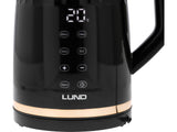 FIERBATOR ELECTRIC 1,7L, LUND 68218 CONTROLUL TEMPERATURII, NEGRU