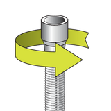 FURTUN DE DUS, FALA 75653 2M, PVC, CHROME-ALB