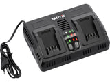 18 V-os kettős töltő YATO YT-828501 (2,4-4,5 A) 