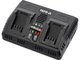 18 V-os kettős töltő YATO YT-828501 (2,4-4,5 A) 