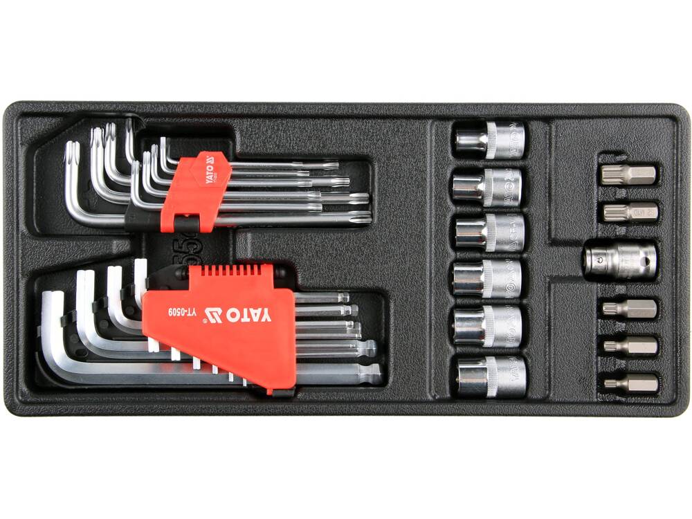INSERTIE DULAP SCULE, YATO YT-55451 31 PIESE, HEX + TORX