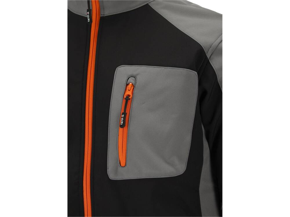 SOFTSHELL KABÁT, FEKETE/SZÜRKE, YATO YT-79533 XL 