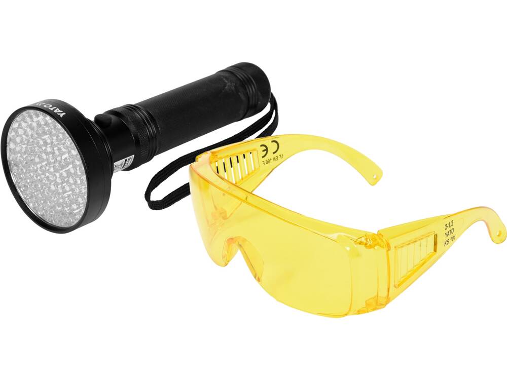 SZEMÜVEG ÉS YATO KÉSZLET YT-08582 UV LED ZSEBLÁMPA, 100 LED 