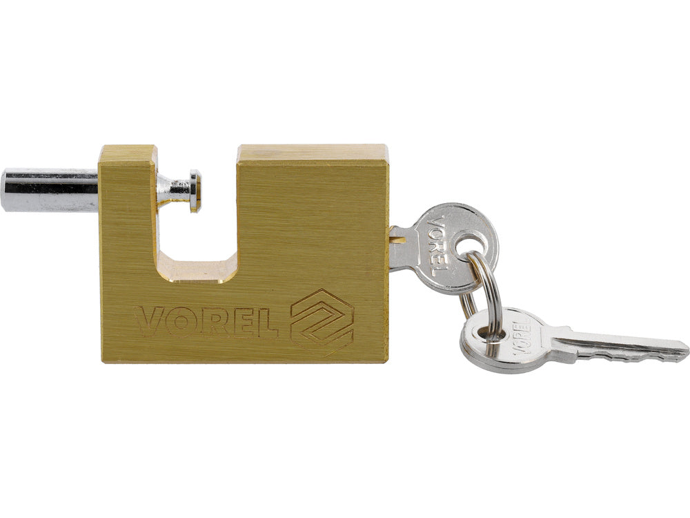 VOREL 77210 TÉGLALAP ALAKÚ RÉZ LAKAT 50MM 