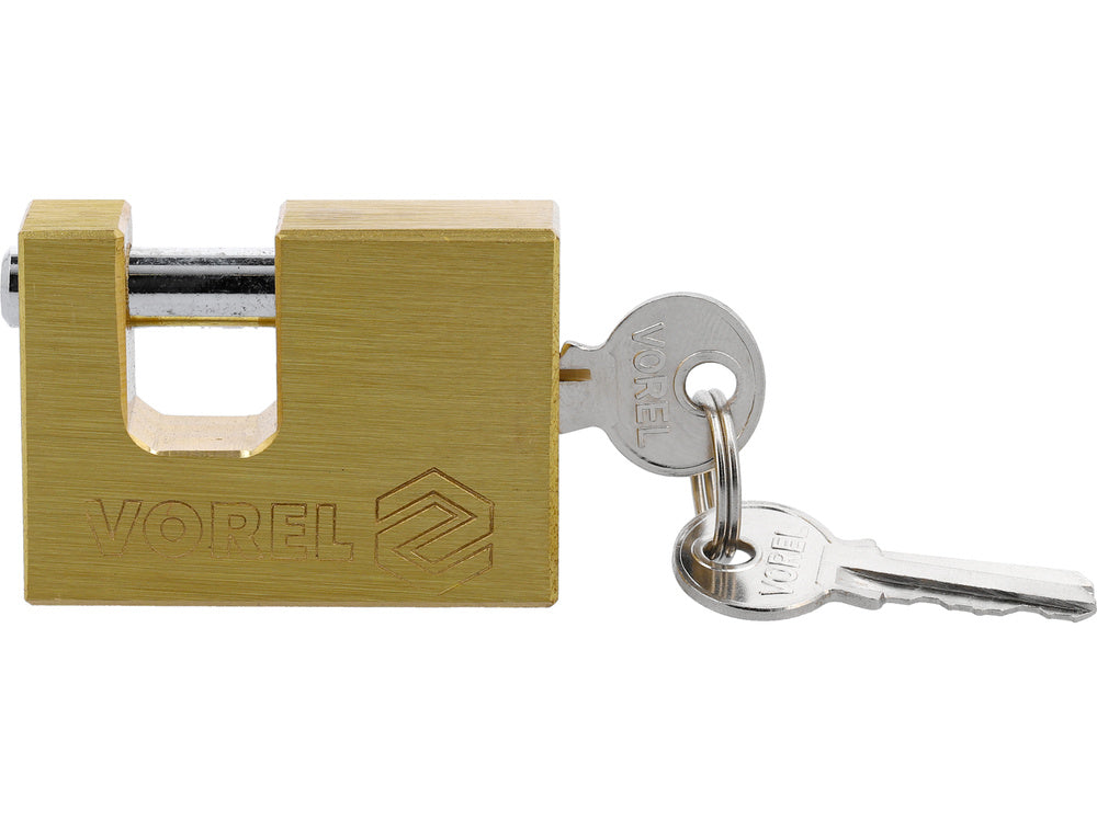 VOREL 77210 TÉGLALAP ALAKÚ RÉZ LAKAT 50MM 