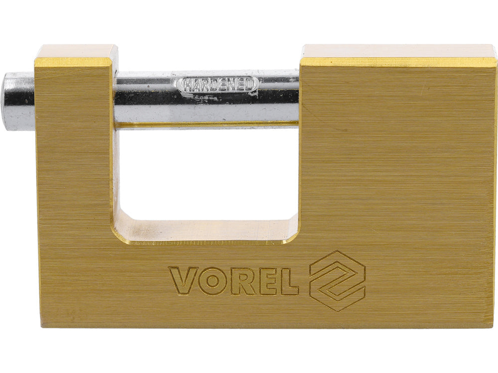 VOREL 77213 TÉGLALAP ALAKÚ RÉZ LAKAT 90MM 